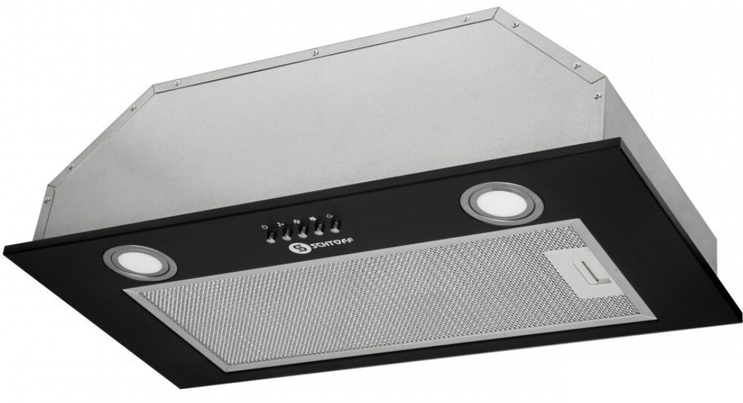 Встраиваемая вытяжка Schtoff Quattroporte 60 в чёрном корпусе